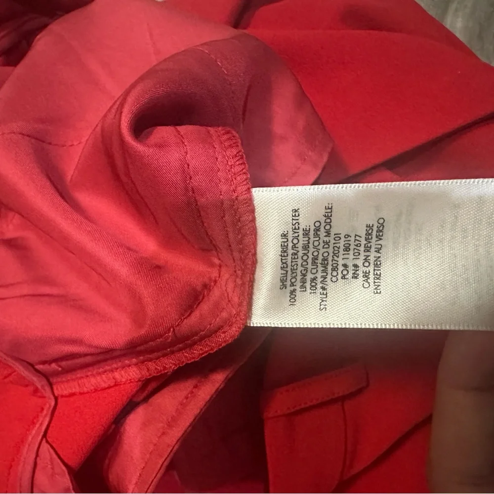 Alice + Olivia Bold Red Wide-Leg Pants 8 - Picture 5 of 8